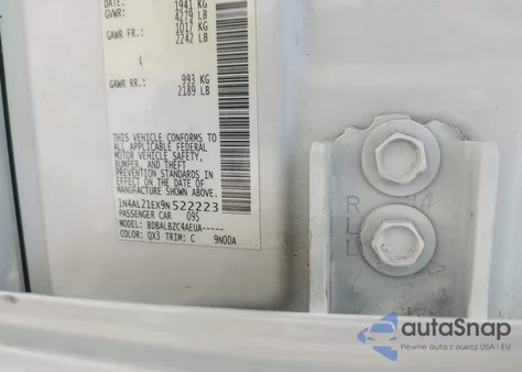 2009 Nissan Altima 2.5 S из США, поврежденный, VIN 1N4AL21EX9N522223